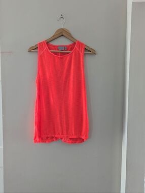 Athleta Neon Coral Racerback Tank Top Size Small